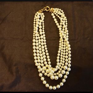 J. Crew Layered Pearl Necklace